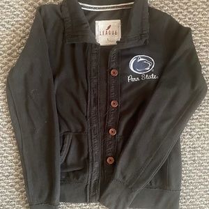 League Penn State Nittany Lions Women’s Large Long Sleeve Button Up Sweatshirt